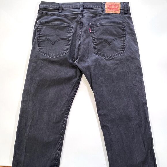 Levi's Straight Leg Black Men's Jeans 38x32 - Picture 3 of 7